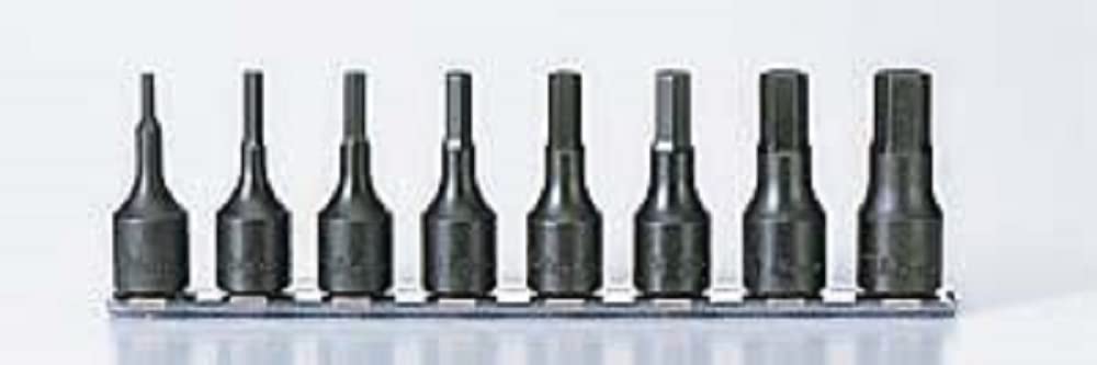 Ko-ken RS3012M/8-L52 3/8 Sq. Dr. Bit Socket set 3mm-12mm Hex 200mm 8 pieces