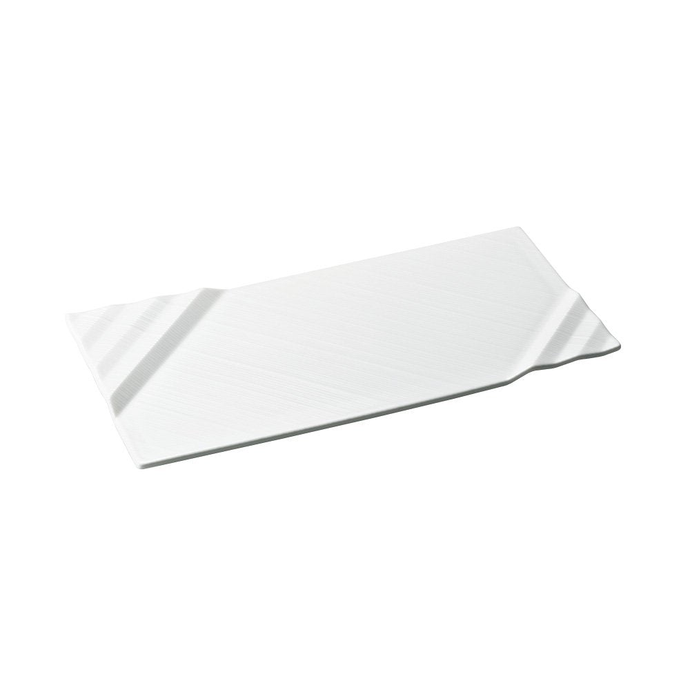 Narumi 51800-5828 Sense Plate, White, 11.0 inches (28 cm), Flat, Made in Japan