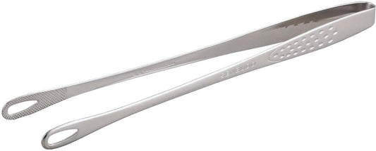 Shimomura Planning 40298 Slim Yakiniku Tongs, 9.4 inches (24 cm), Made in Japan, Easy to Grasp Fine Foods, Dishwasher Safe, Anti-Slip, Frying Food, Total Length 9.4 inches (24 cm), Outdoor Stainless