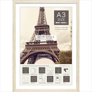 Eupower Photo Frame, Natural White, Photo Size: A3 Size, 11.7 x 16.5 inches (297 x 420 mm)