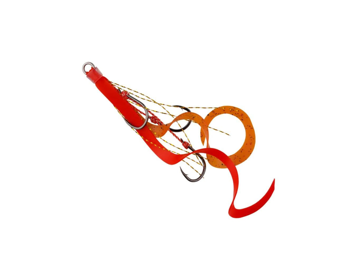Start Replacement Unit Triple Hook Short Curly M #41 Shrimp Red