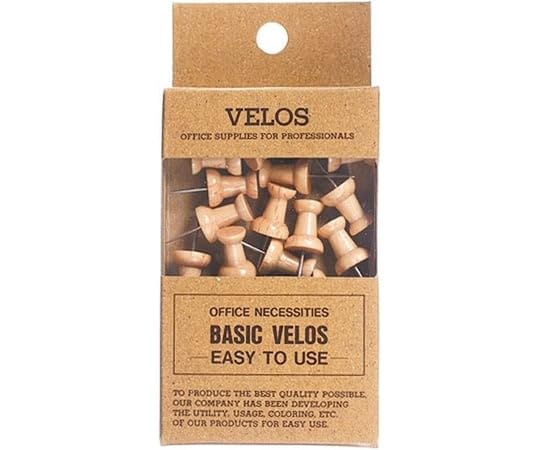 Belos DF-108W Dharma Thumb Tacks, Wood, 17 Pieces