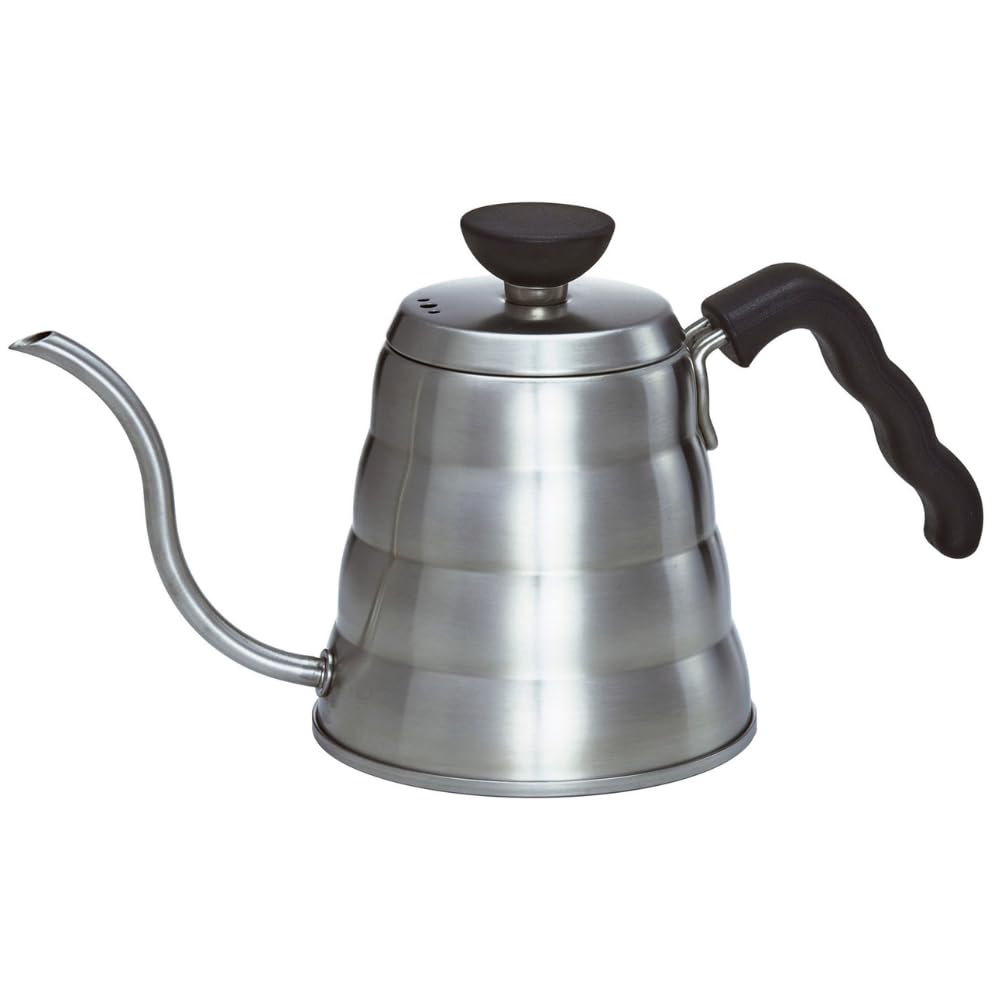 Hario V60 "Buono" Drip Kettle Stovetop Gooseneck Coffee Kettle 700ml, Stainless Steel, Silver