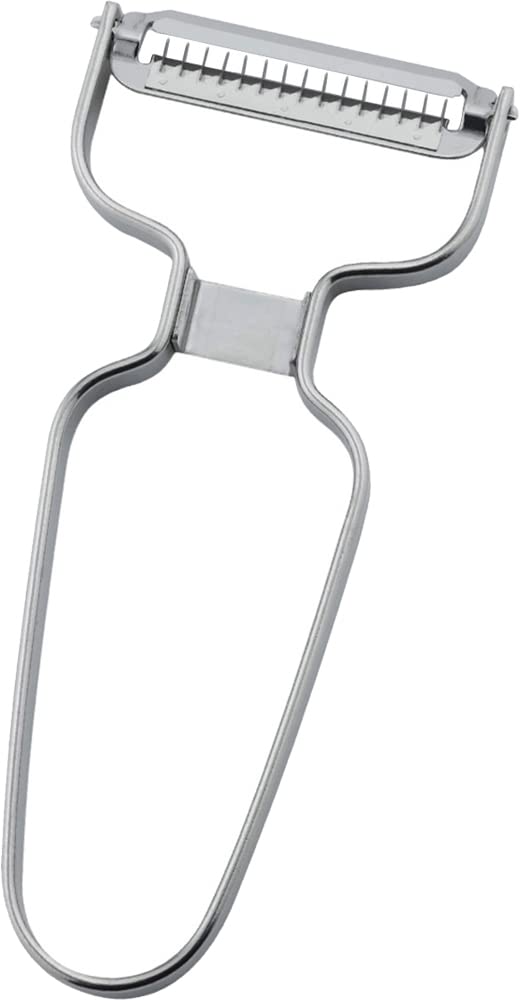 Shimomura 44170 Peeler, Shredded Peeler, Shredded (Made in Japan), Dishwasher Safe, Evenly Cut, 0.1 inch (2.5 mm) Wide, Thin, Time-Shortening, Cut as it is in a Bowl, Salad, Cucumber, Carrot, Daikon,