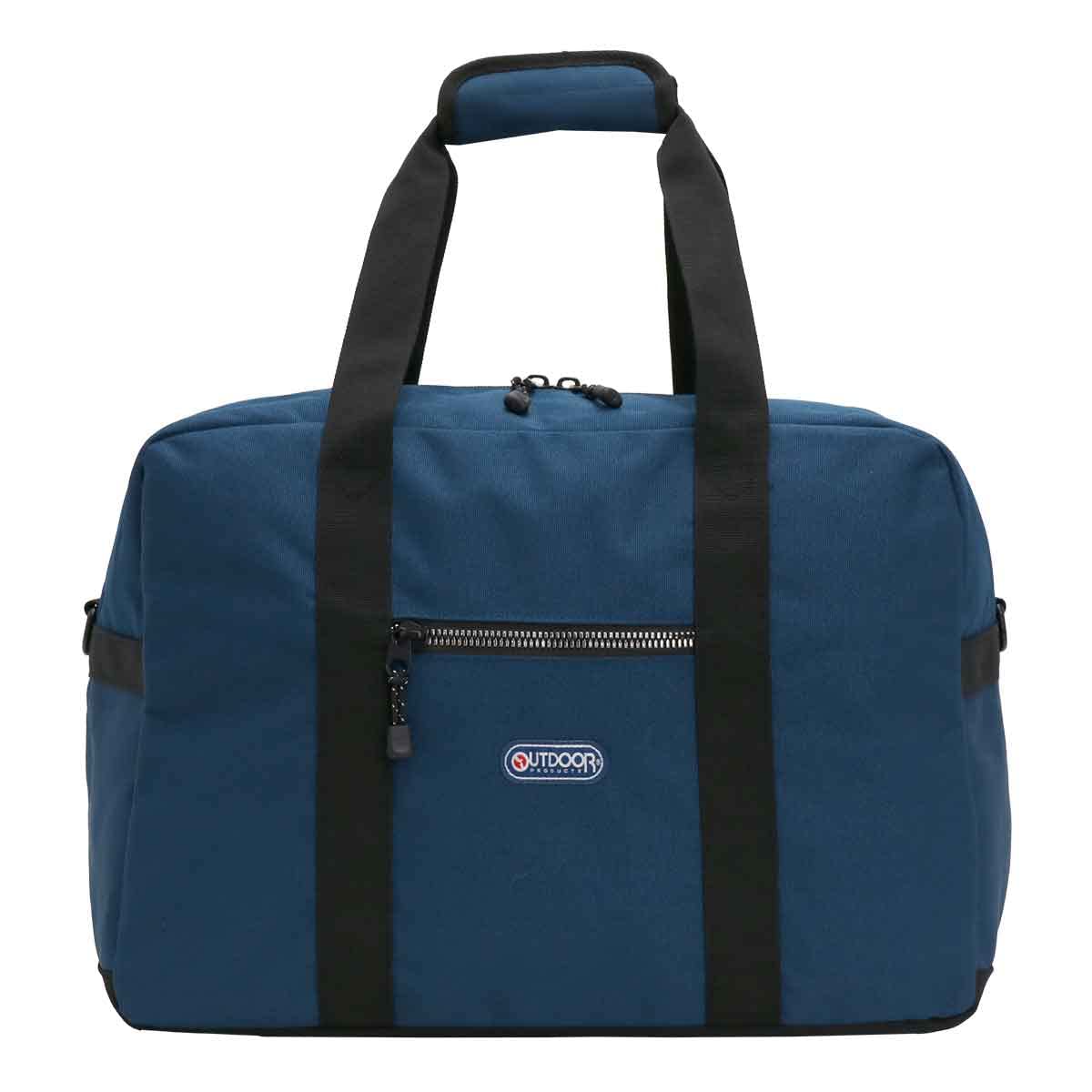 Outdoor Products Boston Bag, 2-Way, Large Capacity, 10.9 gal (40 L), Travel, Gym Bag, Luminous, Metal Style Zipper, nvy, F