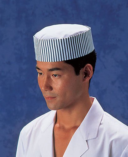 Sakano Fiber SBU09004 Round Hat, LL, Navy Blue, Striped, 65% Polyester, 35% Cotton, Made in Japan