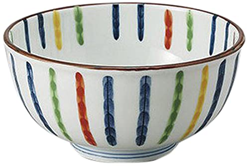 せともの本舗 Set of 10 Rice Bowls Nishikitokusa 5.0 Multi-purpose Rice Bowl (6.4 x 3.1 inches (16.3 x 8 cm) [Ryotei Ryokan Japanese Tableware Restaurant Commercial Utensils Tableware]