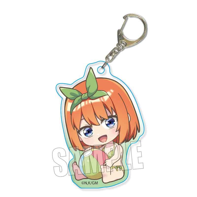 Belle House Squishy Acrylic Keychain, Quintessential Quintuplets Nakano Quatrefoil Swimsuit, Approx. W 1.9 x H 2.2 inches (48 x 56 mm), Acrylic