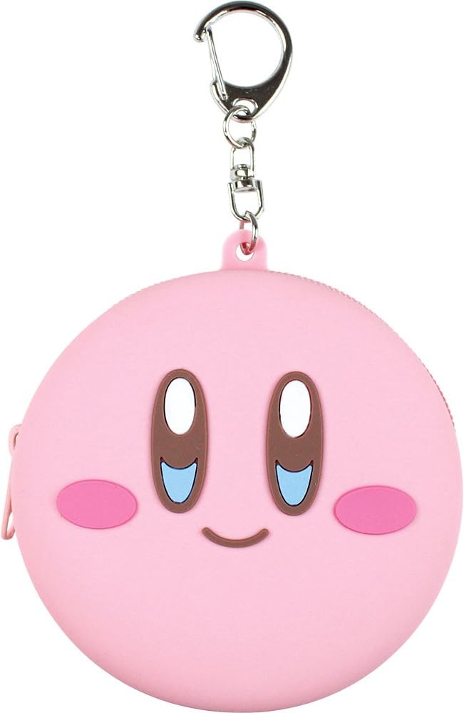Tees Factory Kirby HK-5544038KB Kirby Silicone Mini Pouch, H.2.0 x W 3.0 x D 1.3 inches (5 x 7.5 x 3.3 cm)