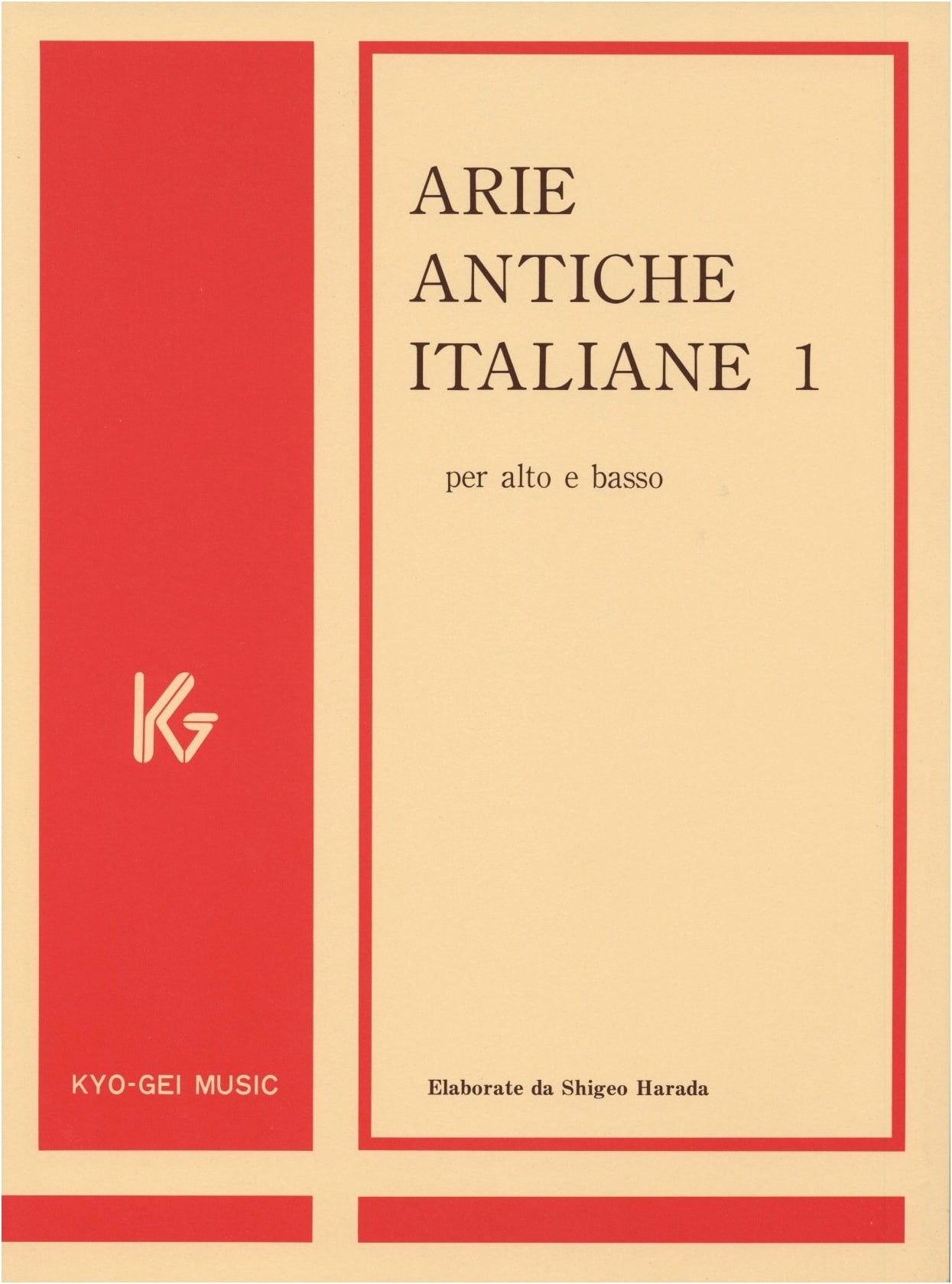 Italian Classical Vocal Music Collection for Low Voice, Vol. 1