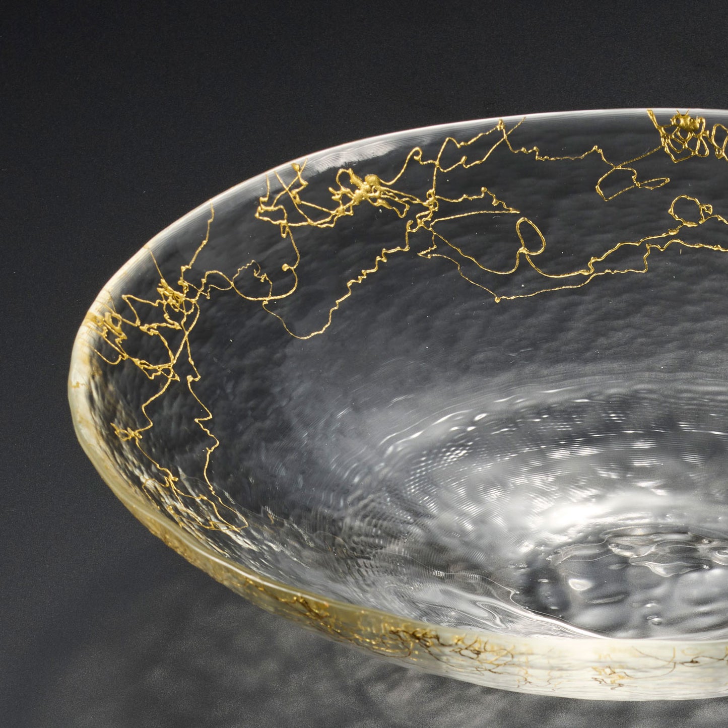 Kinshi Glass Bowl (S) Gold