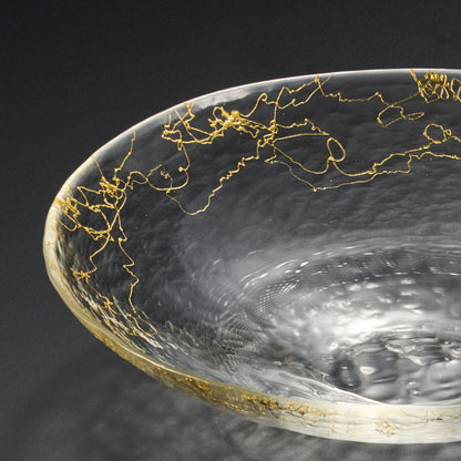 Kinshi Glass Bowl (S) Gold