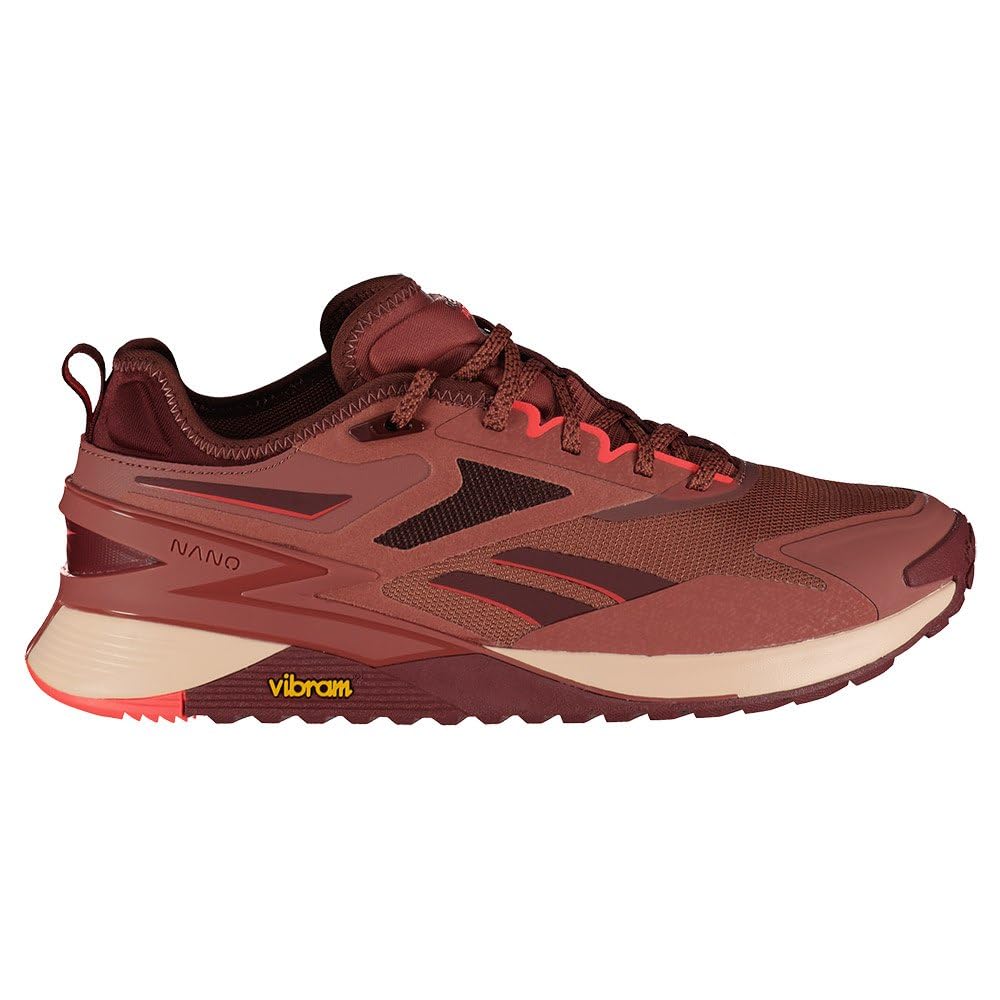 Reebok Women's Nano X3 AdventureSneaker, Sedona Rose F23 R Classic Maroon F23 Neon Cherry, 7 US