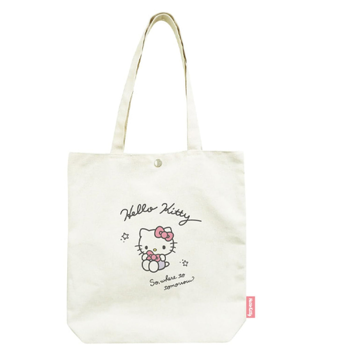 K Company Sanrio Characters Hello Kitty CHT4-KT Canvas Tote H 14.4 x W 13.8 x D 3.1 inches (36.5 x 35 x 8 cm)