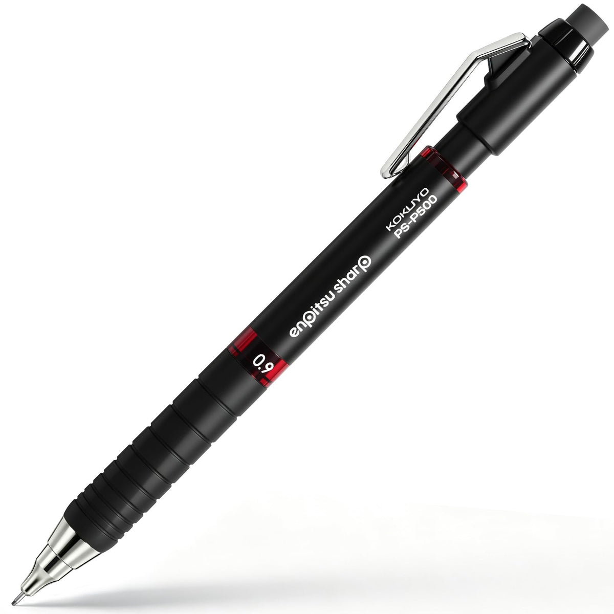 KOKUYO Mechanical Pencil, Enpitsu Sharp Type Mx Metal Grip, 0.9mm (PS-P500R-1P)