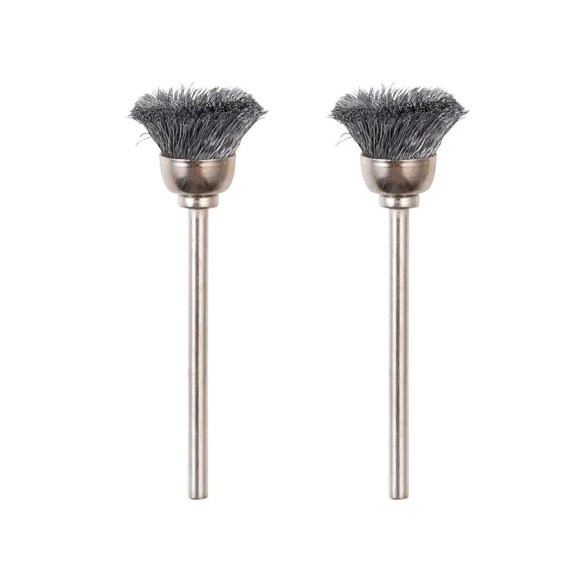 PROXXON No. 28953 Iron Wire Brush, Cup Type 0.5 inch (13 mm), Shaft Diameter 0.09 inch (2.35 mm)