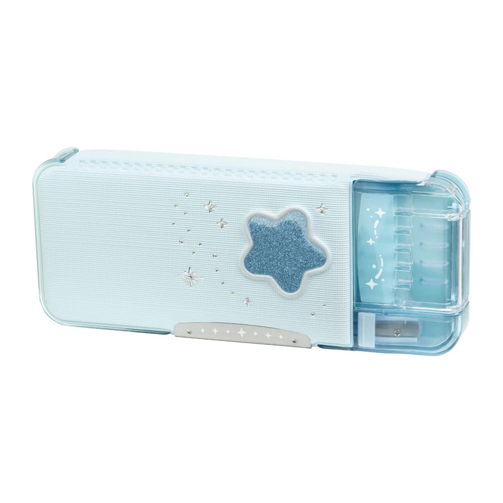 Sonic Pencil Case, Pencil Case, Double-Sided Writing Brush, Lame Prique, Uka Sapo, Rianatiara, Light Blue FD-1046-LB