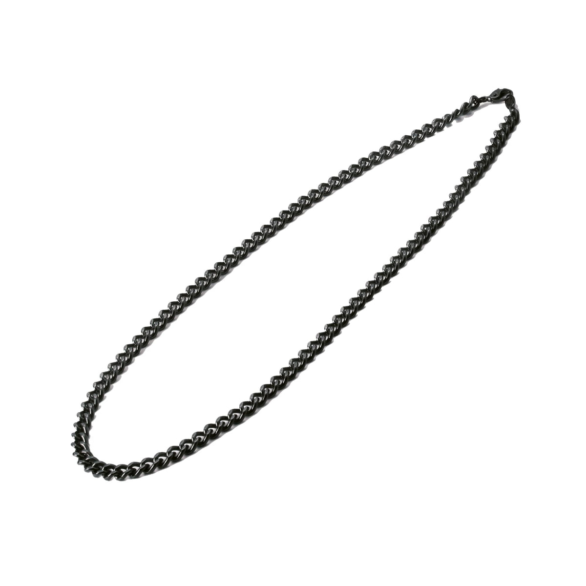 Phiten Carbonized Titanium Chain Necklace (18 Inch) - Corrosion-Resistant, Lightweight, Sports, Gym, and Athletics for Men and Women, Black
