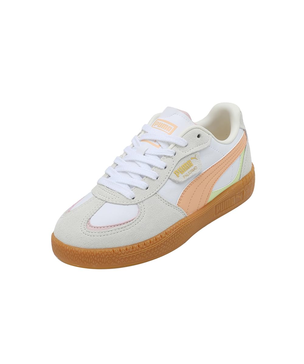 PUMA(プーマ) Men's Sneakers, 24 Fall/Winter Colors Puma White/Peach Fiz (04), 23.0 cm
