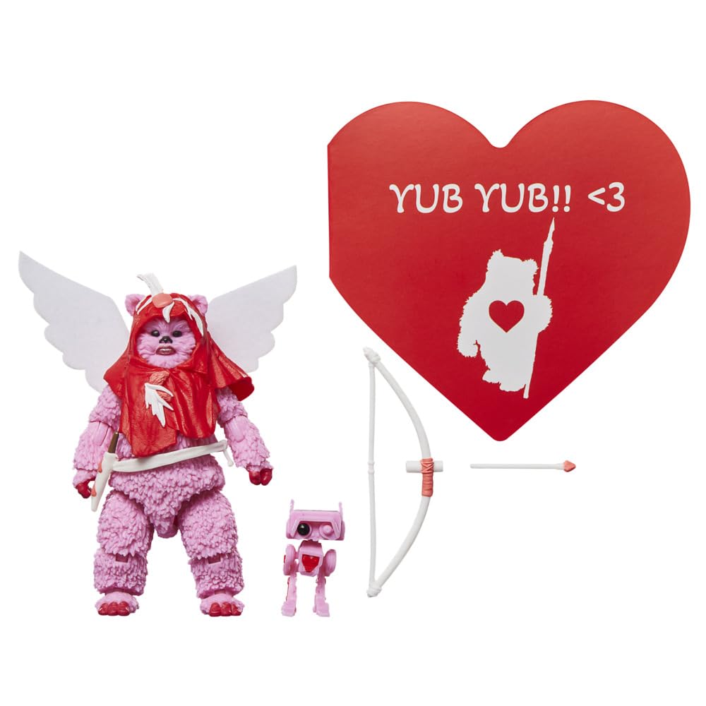 STAR WARS The Black Series Ewok (Valentine’s Day Edition), Premium Collectible 6 Inch Action Figure