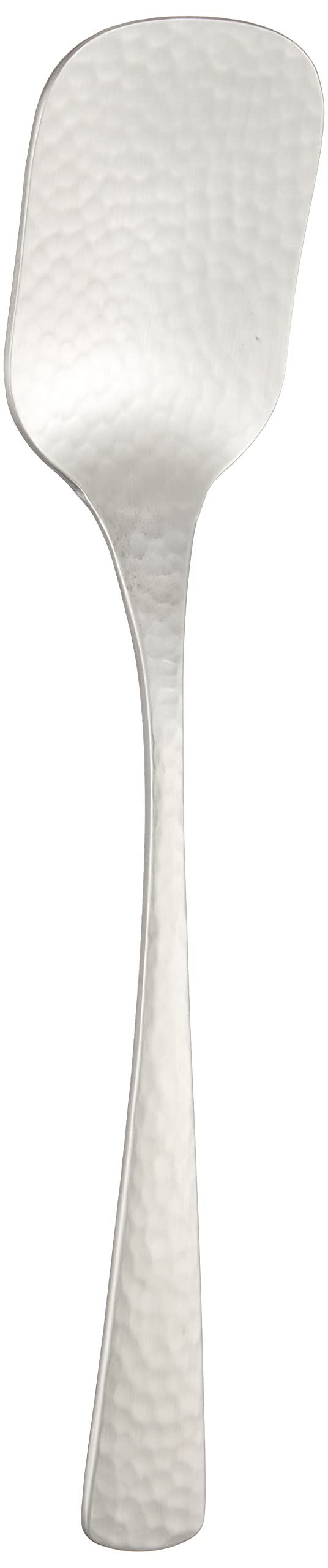 Nagao Japanese and Western Electic Ice Cream Spoon, 5.2 inches (13.3 cm), 18-8 Stainless Steel, Hammered, Made in Japan