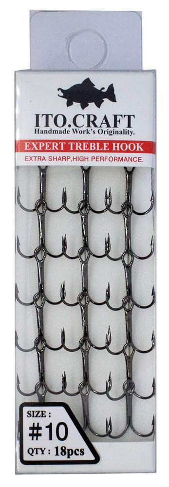 ITO.CRAFT EXPERT TREBLE HOOK ET HOOK Black (#10)