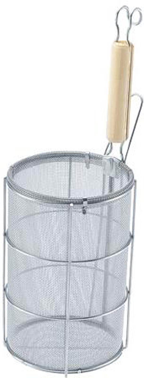 Shin-ETSU Works TS ASP03001 Spaghetti Frying with Wooden Pattern, Large, Body: Stainless Steel (18-8), Handle: Natural Wood, Japan