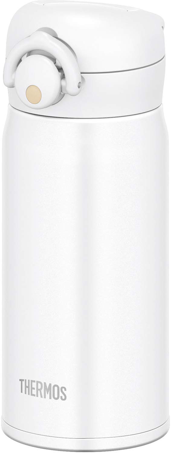 Thermos JNR-351 MTWH Water Bottle, Vacuum Insulated Travel Mug, 11.8 fl oz (350 ml), Matte White
