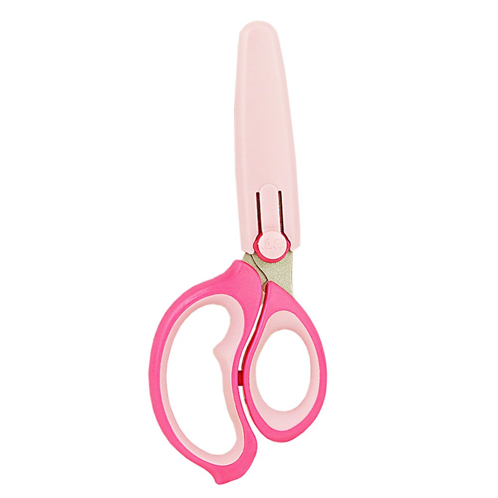 Schoolchild scissors right-handed pink Hirakuno (japan import)