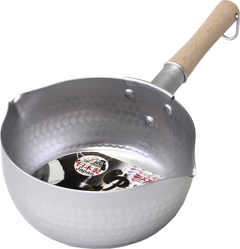 Taniguchi Metal Japanese Artisan Ginami Yukihira Pot, 6.3 inches (16 cm), Made in Japan