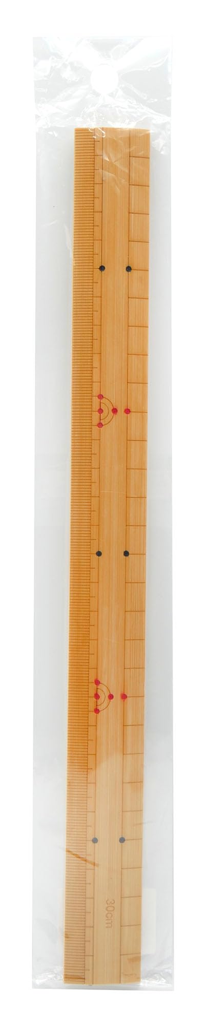 Misasa Sewing Tool Bamboo Ruler, 1.2 inches (30 mm) No. 8149