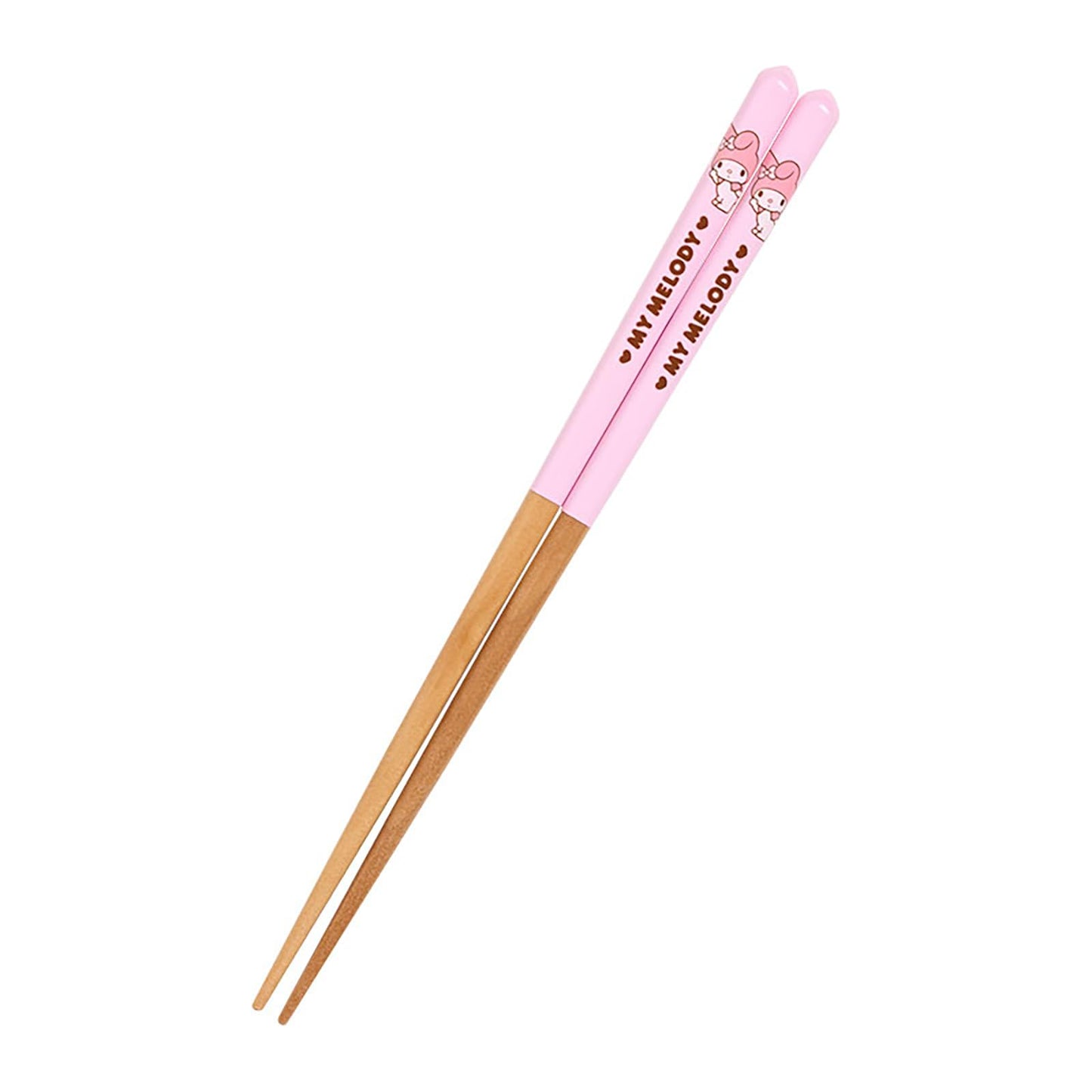 Sanrio 468479 My Melody Chopsticks 8.3 inches (21 cm), Anti-slip, Easy to Grasp, Natural Wood Material