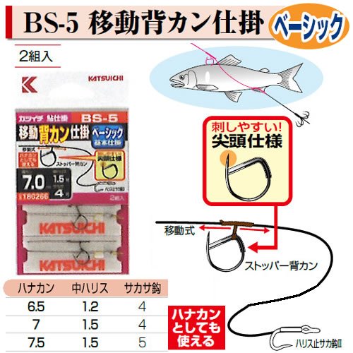 Katsuichi BS-5 Movable Back Can Mechanism 6.5-1.2