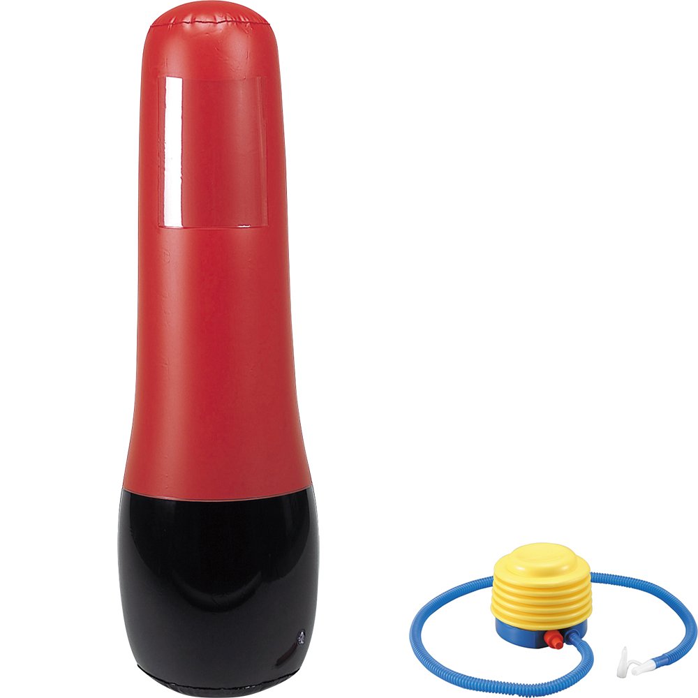 Ironman Club KW-810 Punching Bag, Air Pump Included, Red x Black