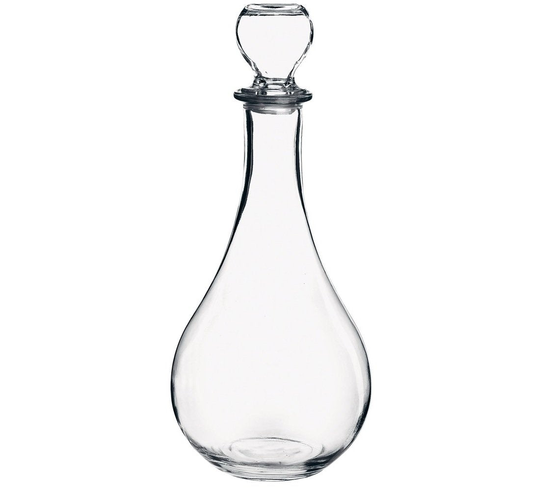AS ONE Bormioli Lotus Decanter Bottle - 127 Centiliters, Transparent, Classic, With Handle