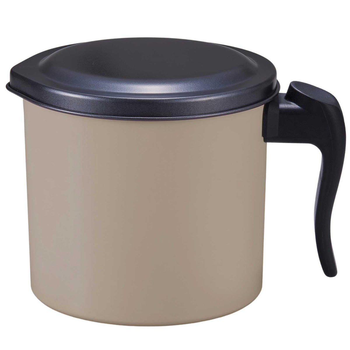 Takehara Can Oil Strainer, Grante Oil Pot, Earth Gray, 3.3 gal (1.0 L), Made in Japan, Fluorine Processed, Heat Resistant, Small, Small, Stainless Steel, Mini, Slim, Stylish, Filtering, Deep Frying,