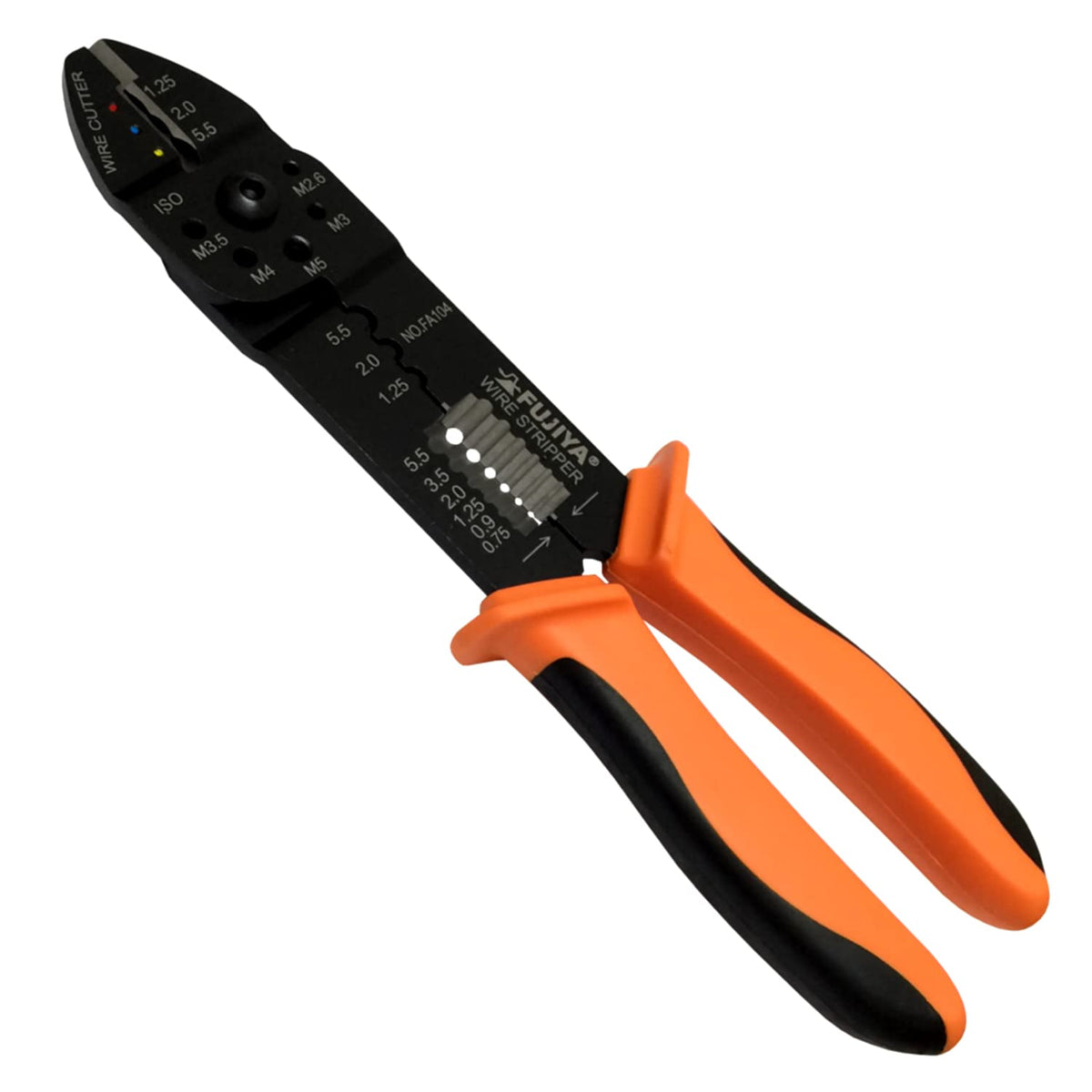 FUJIYA Tools, FA104, Crimping Pliers for Insulated terminal and Non-Insulated terminal, 9 Inch