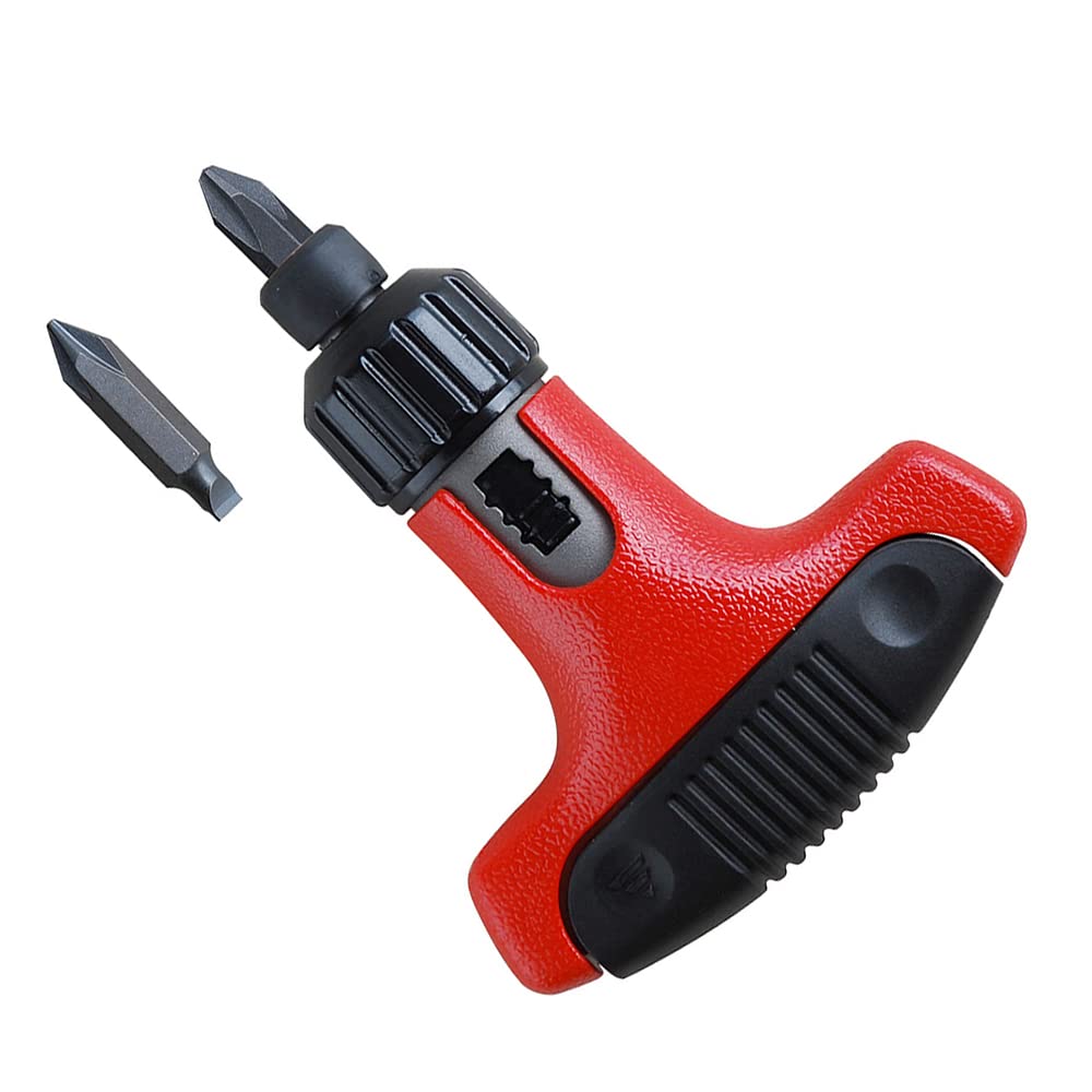 ANEX No. 370 Ratchet Screwdriver Replaceable T-Handle Bit Storage Type Set of 2 Bits