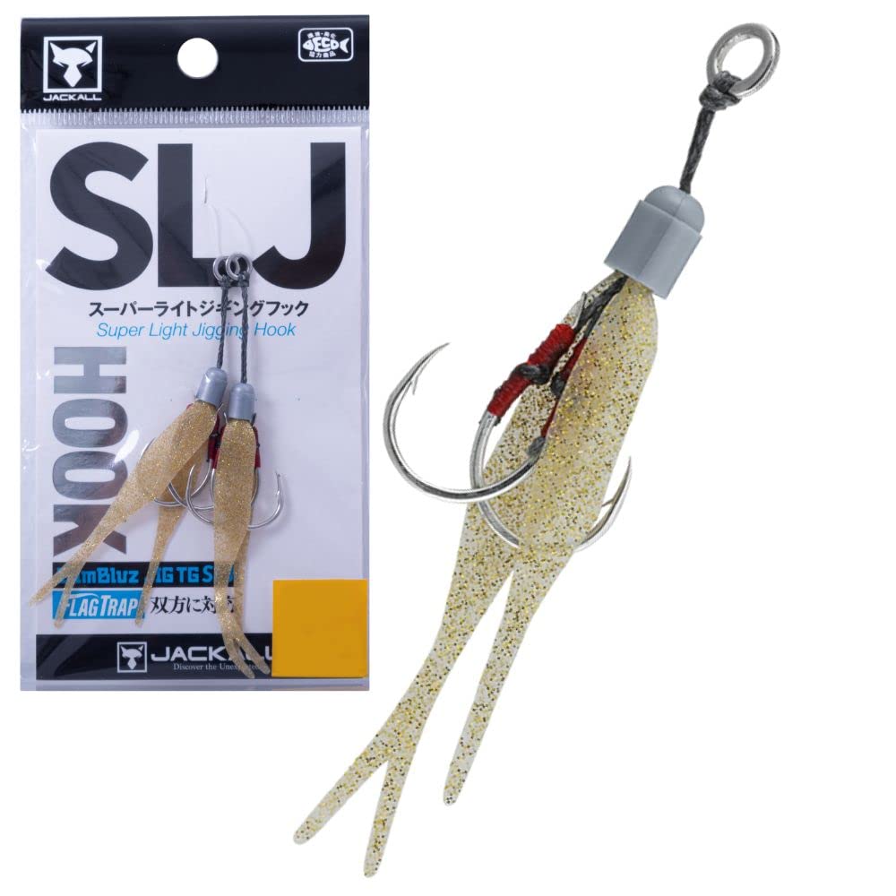 JACKALL SLJ Hook Twin #M Gold