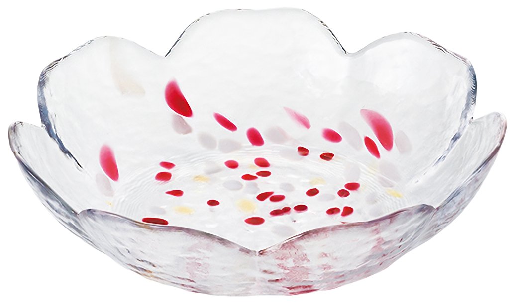 津軽びいどろ Tsugaru Vidro F-62835 Tsugaru Natural Color Apple Large Bowl