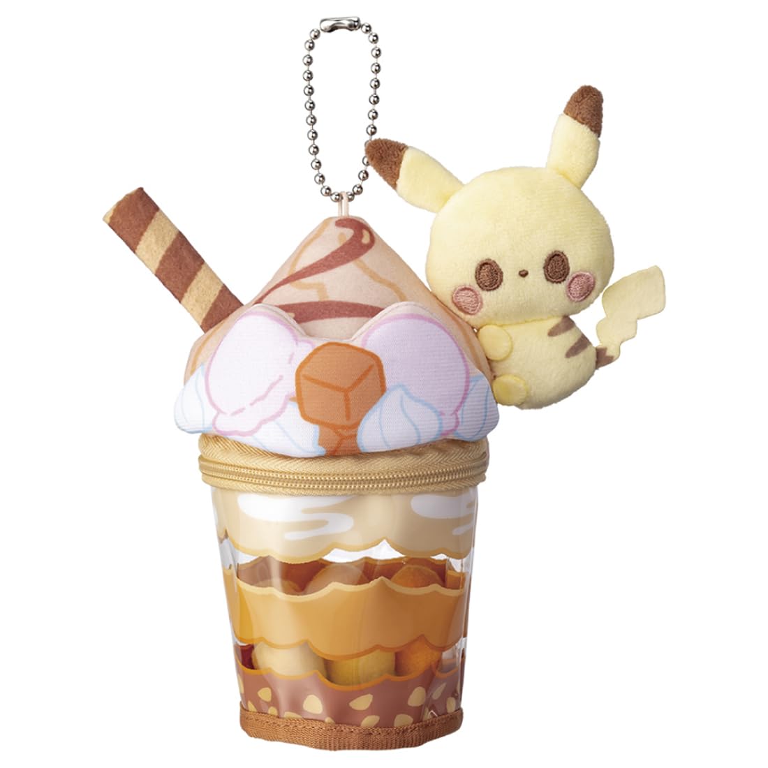 Takara Tomy Pokemon Pokemon Pikachu Caramel Parfait Plush Charm