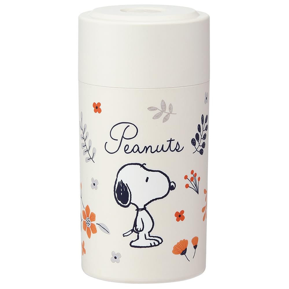 Skater POS8-A Airtight Storage Container with Push Button, 27.6 fl oz (800 ml), Snoopy, Made in Japan
