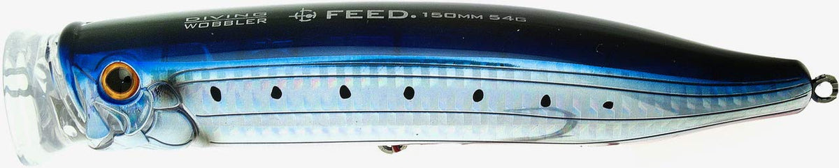 TackleHouse Popper Contact Feed Diving Wobbler, 5.9 inches (150 mm), 2.0 oz (54 g), Sardine, Red Berry, Slit HG #08 CFDW150 Lure