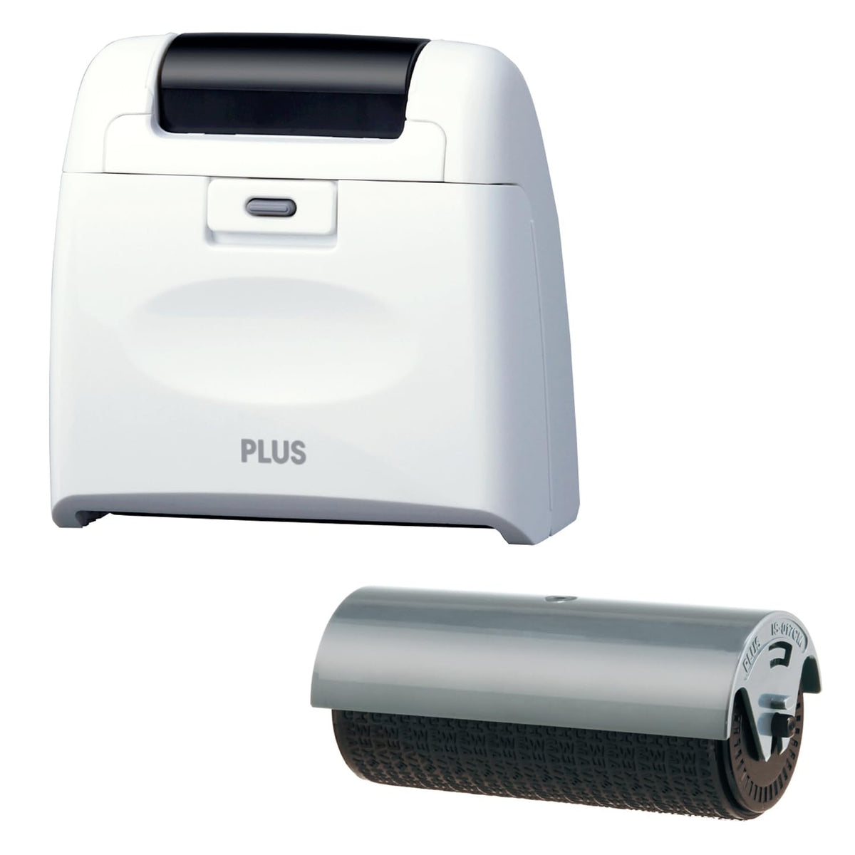 Plus Personal Information Protection Stamp Roller Keshipon Wide Dedicated Card Ridge Set, White, IS-017CM + IS-510CM 38-130 + 38-129