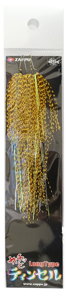 ZAPPU Clicking Tinsel, Long Type, Gold.