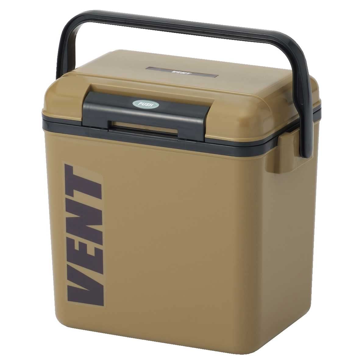 Sanka Banserino SVES-#10KA Cooler Box with One Push, German Khaki (Matte Specification), 2.6 gal (7.6 L), Small, Lightweight Design, Easy to Clean, Made in Japan, Fishing Cooler, Fishing, Camping