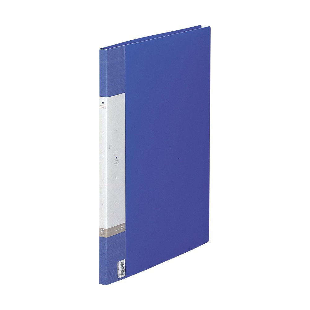 Lihit Lab G3214-8 Clear Book, A3, 20 Pockets, Blue