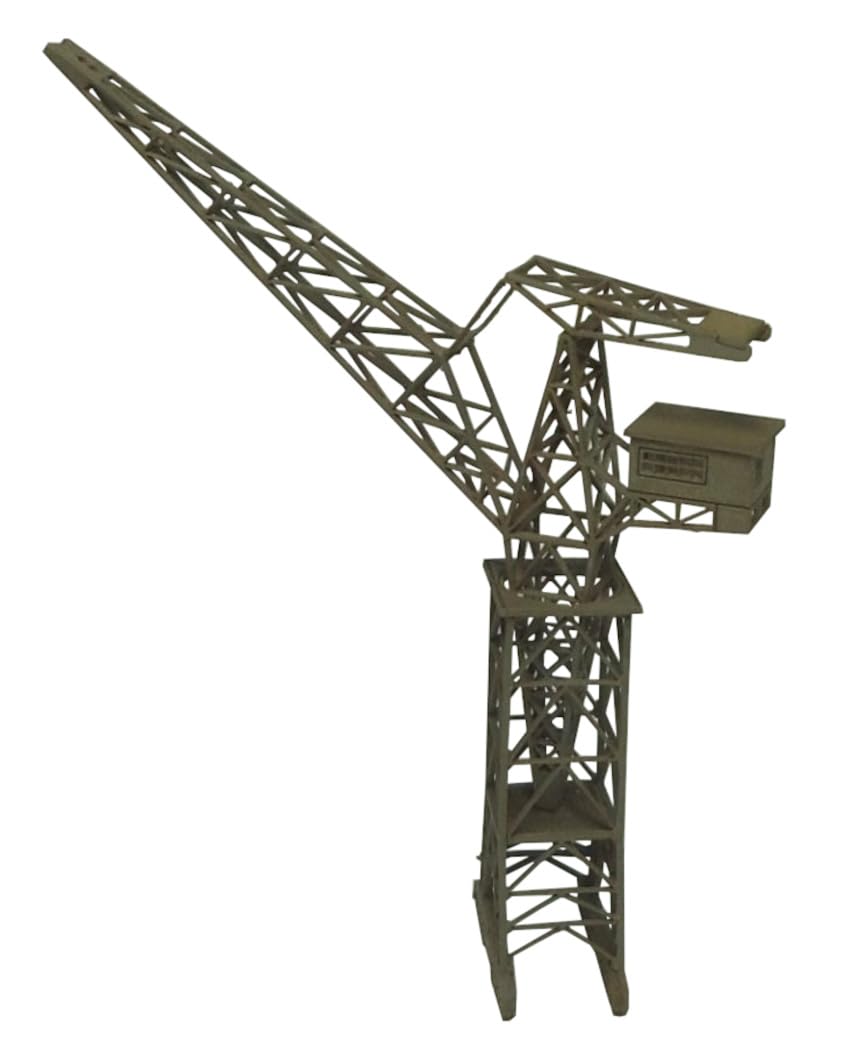 和巧 Wako C-7 1/700 Paper Making No. 4 Hoist Self-Propelled Jib Crane Paper Assembly Kit