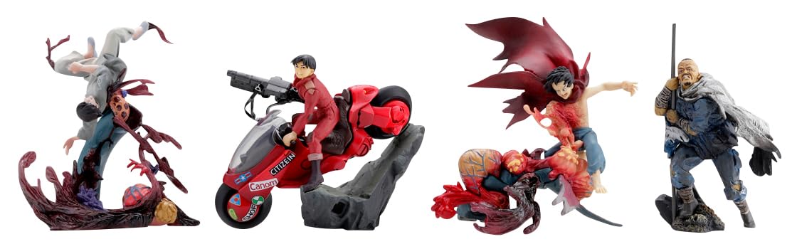 Kaiyodo MiniQ Akira Part.4 Decisive Battle (2025 Resale) Painted Finished Figure 6 Pieces Box MQN042B
