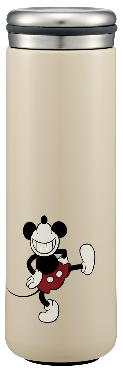 Skater STX3-A Disney Mickey Mouse Stainless Steel Mug Bottle Water Bottle, 9.5 fl oz (280 ml), Thermal Insulation, Vacuum Double Wall Construction